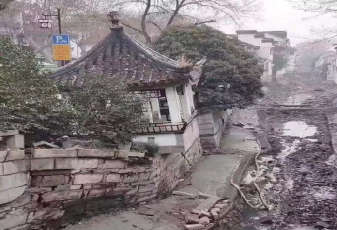 ▲蘇州十全街大規模坍塌。（圖／翻攝網路）