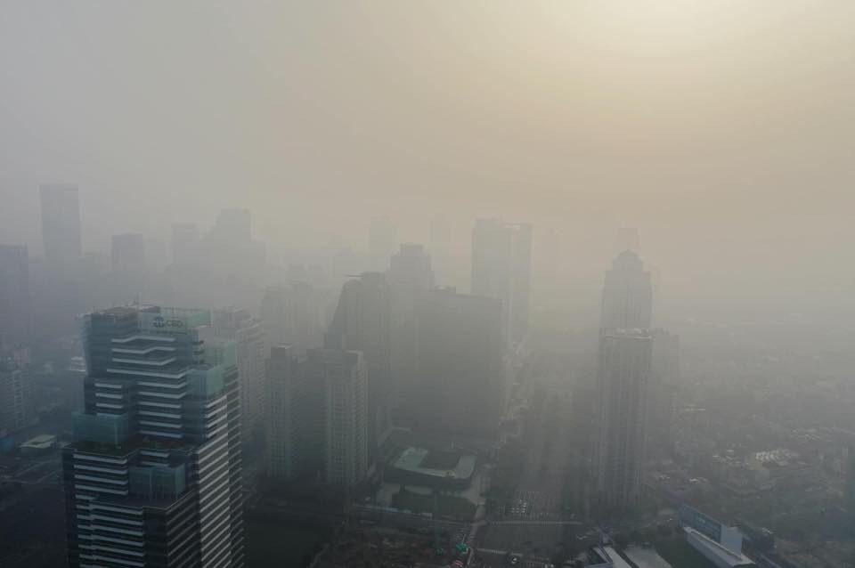 ▲立法院副院長蔡其昌在臉書發文，痛批國民黨政治操作空污議題，被空污賞了一個大巴掌。 (圖／擷取蔡其昌臉書2020.1.6)