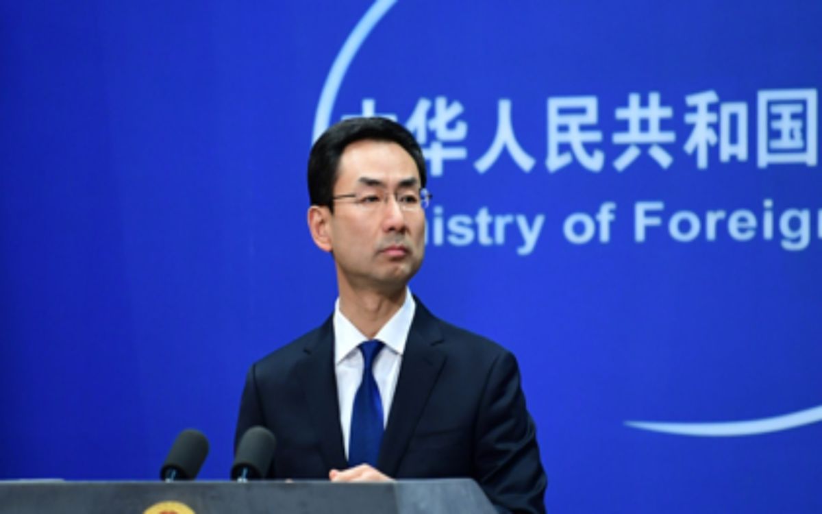 ▲耿爽 6 日於例行記者會。（圖／翻攝自中國大陸外交部官網）