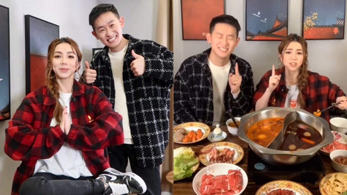 ▲鄧紫棋開直播吃火鍋，被主持人拱唱歌隨即展現高超轉音技巧。（圖／微博）