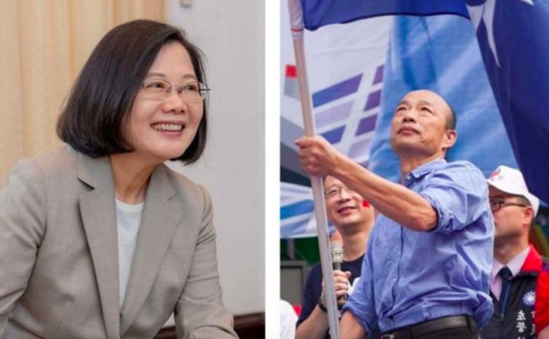 ▲2020總統大選結果由現任總統蔡英文連任成功，韓國瑜回歸高雄市長身份。（圖／NOWnews資料照片）