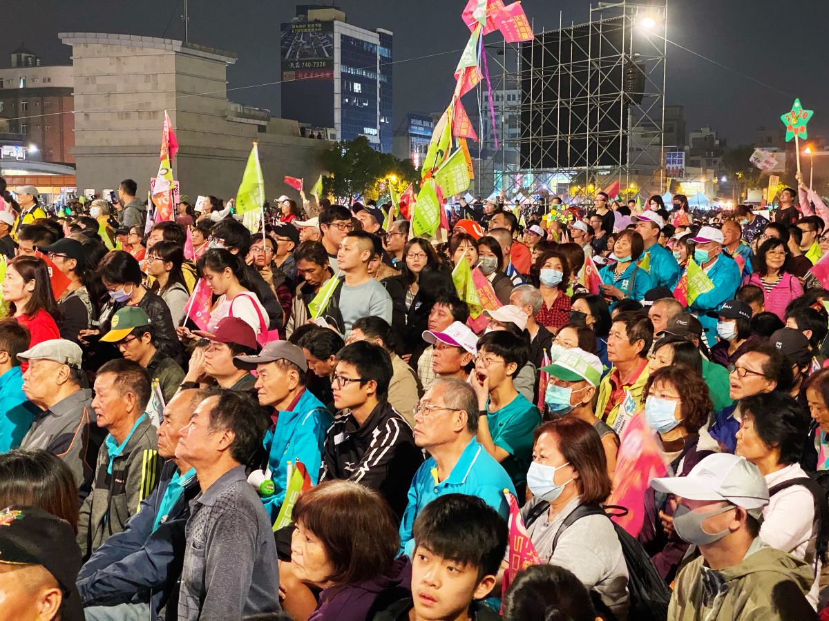 ▲蔡英文高雄選前之夜。（圖記者張文晃攝 , 2020.01.10）