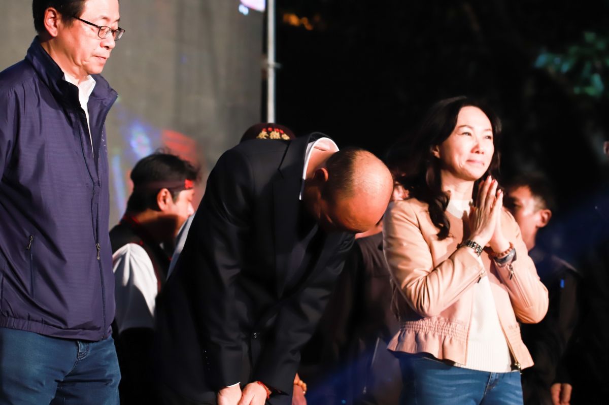 ▲韓國瑜宣布敗選。 (圖/記者吳承翰攝)