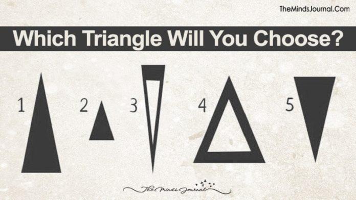 ▲直覺選出你最愛的三角形！（圖／取自 The Mind Journal ）