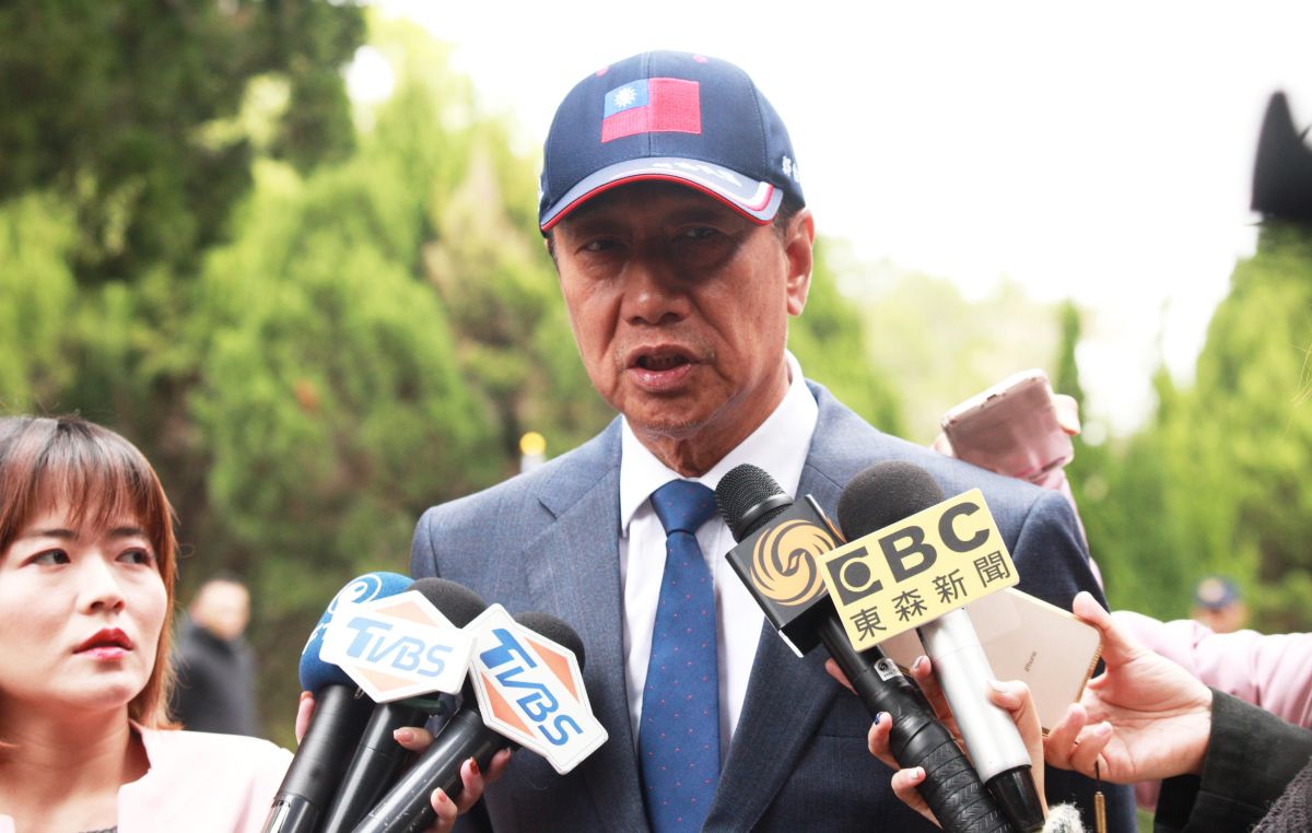 ▲郭台銘表示，早在初選時就已經提出「鋼索理論」–認為台灣不要過份親美也不能過份的親中，只是在初選過程中大家疏忽掉了這兩個議題的重要性。（圖／李春台攝, 2020.01.13）