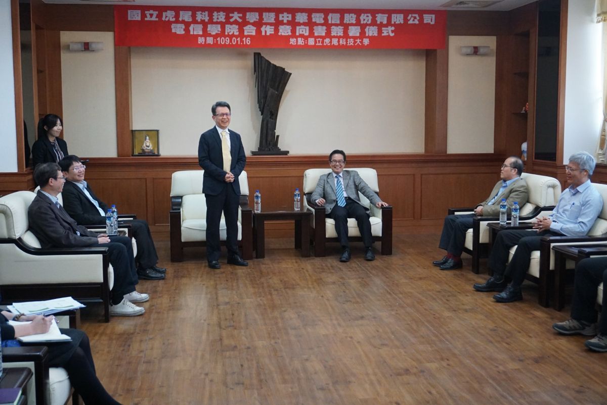 ▲院長洪維國表示與虎尾科大透過產學研策略技術合作，將可升台灣5G智慧產業實力與創新能量。（圖／記者蘇榮泉攝，2020.01.16）