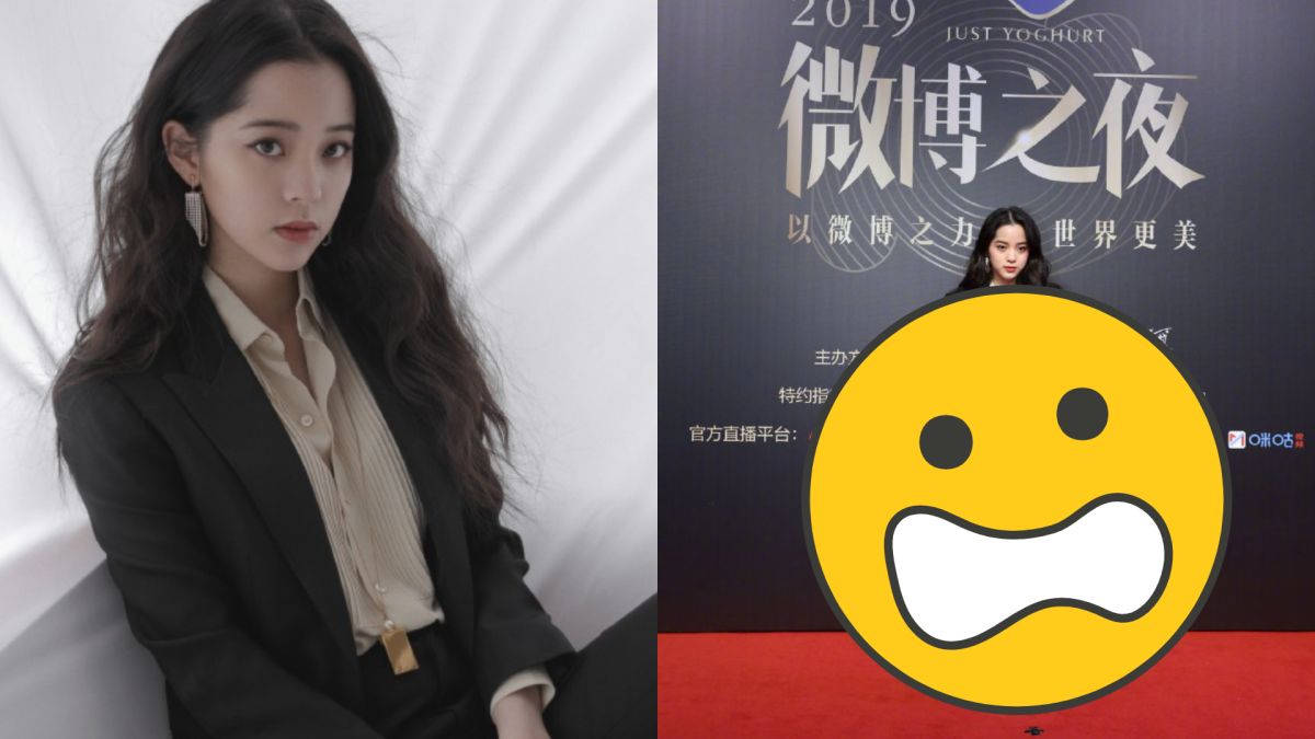 ▲歐陽娜娜的官方美照和未修圖版本差很大。（圖／微博）