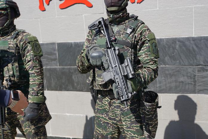 ▲陸戰特勤隊使用的MPX衝鋒槍。（圖／記者呂炯昌攝, 2020.1.16）