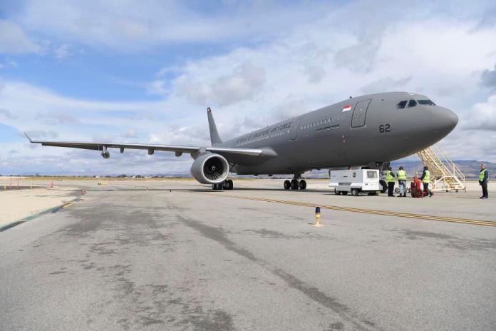 ▲ 新加坡在去年以空巴A330 MRTT，更換老邁的KC-135加油機。（圖／新加坡國防部）