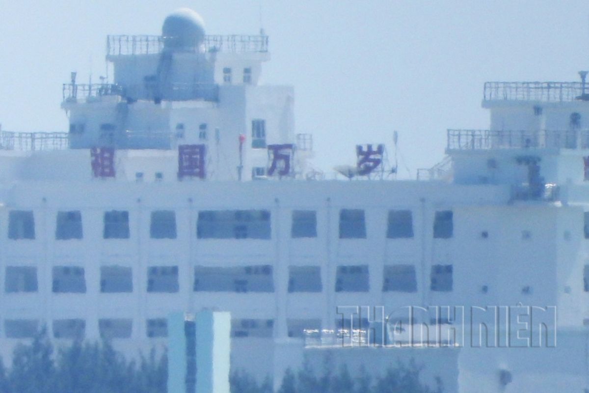 ▲越南媒體近日前往中國大陸與越南的爭議島嶼「赤瓜礁」查看。（圖／翻攝自越南青年報）