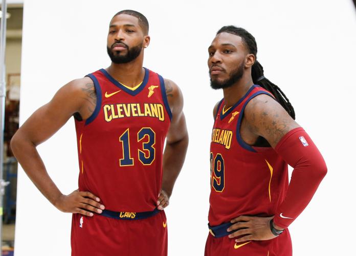 ▲Tristan Thompson(左)、Jae Crowder兩人過去還是騎士隊友。（圖／美聯社／達志影像）