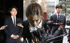 collage ▲勝利、鄭俊英、崔鍾訓等人爆出醜聞時,恰巧張紫妍案扯出政壇人士涉入其中。(圖/達志)