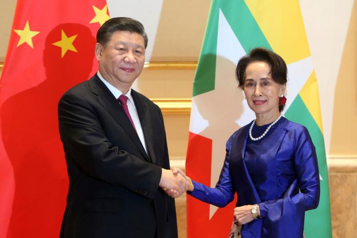 ▲中國國家主席習近平對緬甸進行國是訪問。（圖／美聯社／達志影像）