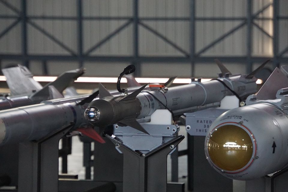 ▲空軍最強短程空對空飛彈AIM-9X(中)亮相。（圖／記者呂炯昌攝, 2020.1.15）