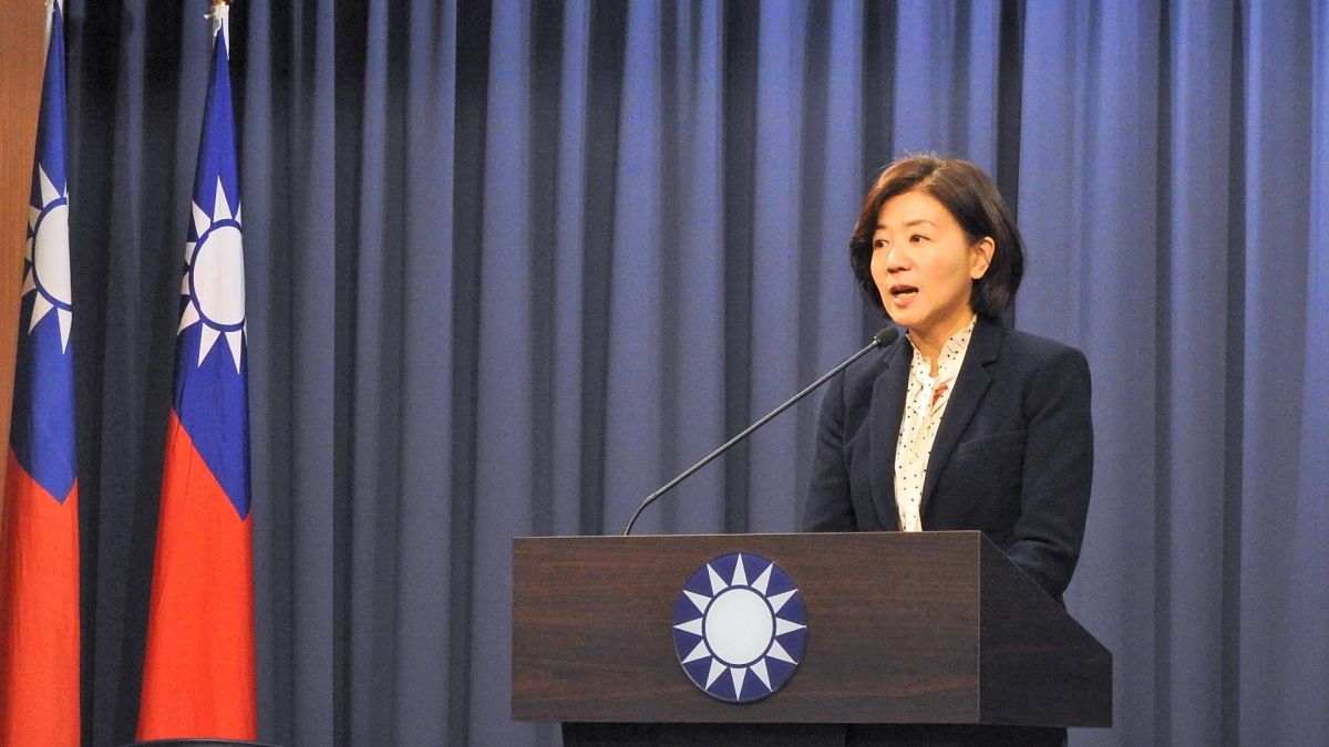 國民黨文傳會代理主委王育敏。( 圖 / 記者陳弘志攝 )