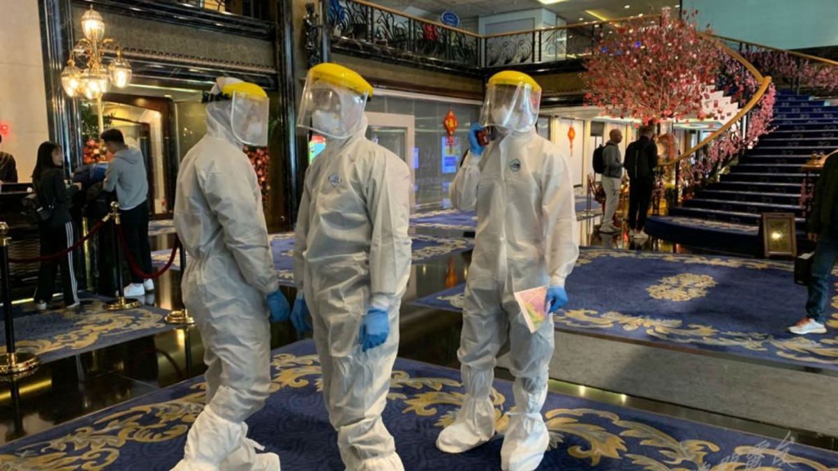 ▲武漢肺炎疫情在全球延燒，而中國境內確診已突破兩萬人。（圖／翻攝澳廣視新聞畫面）