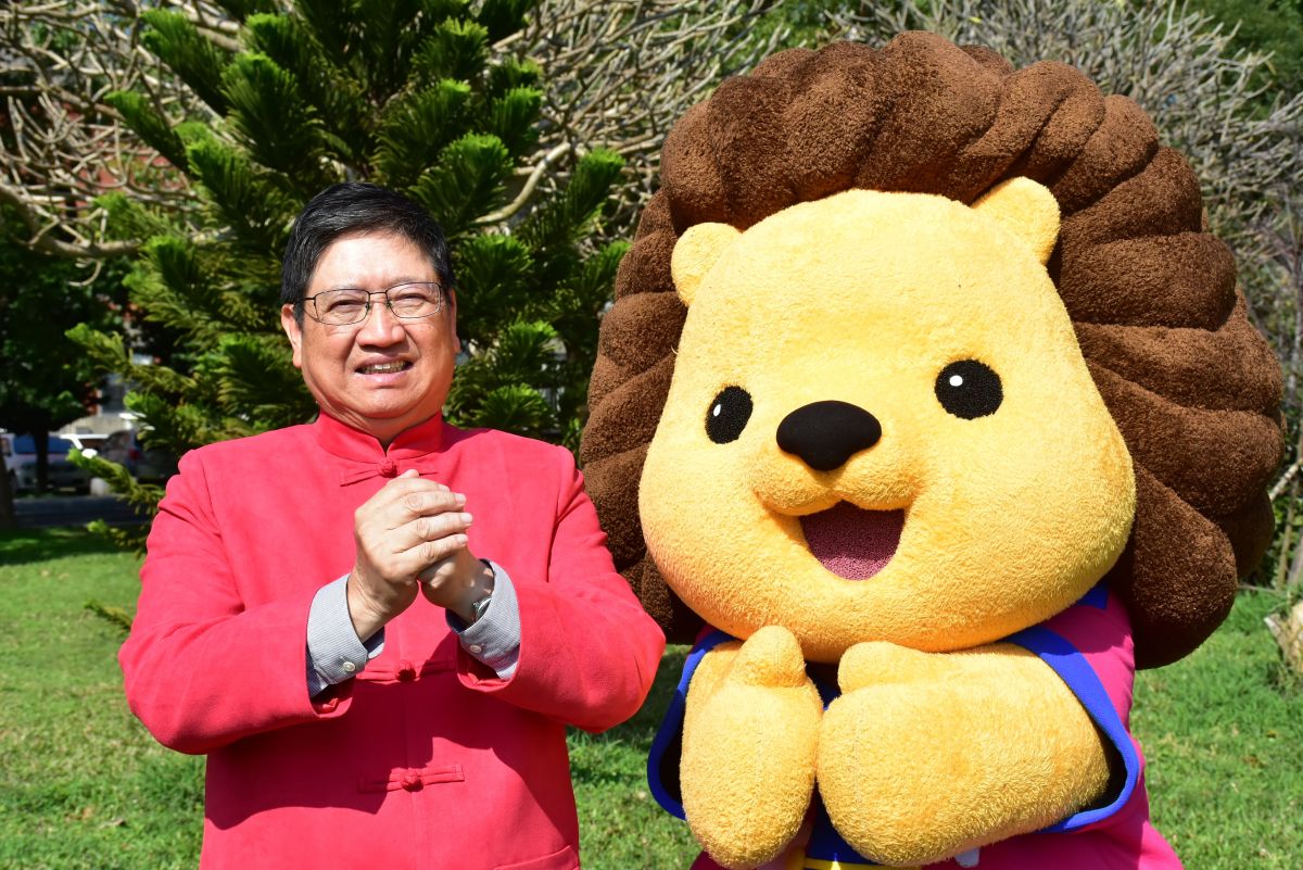 ▲新竹縣長楊文科今日發表2020新春談話，並為未來的一年，許下新年三願。(圖/記者金祐妤攝，2020.1.23)