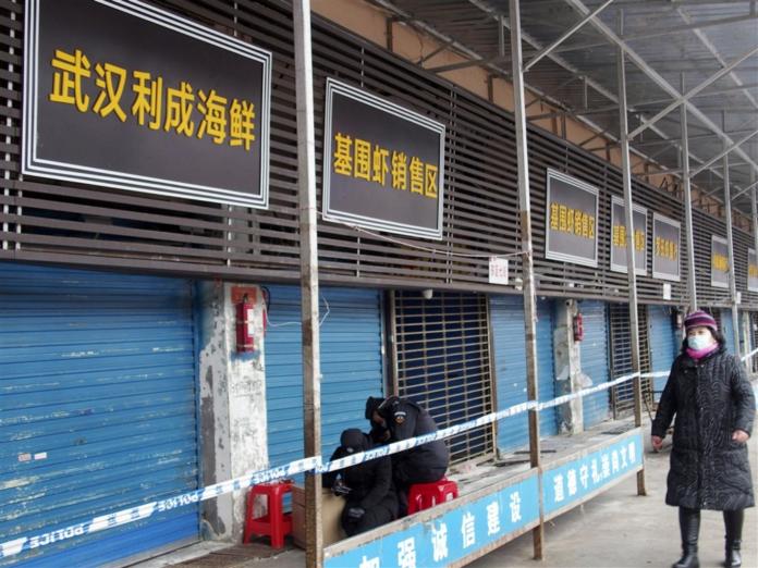 ▲中國武漢爆發新型病毒肺炎疫情。（圖／翻攝共同社）