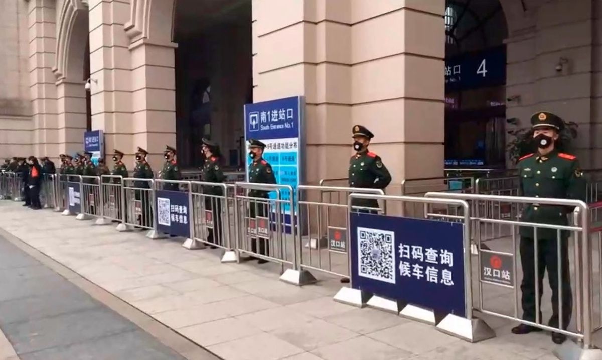 ▲武漢地區進入封城狀態，周邊城市也陸續封閉交通。（圖／翻攝自《香港 01 》）