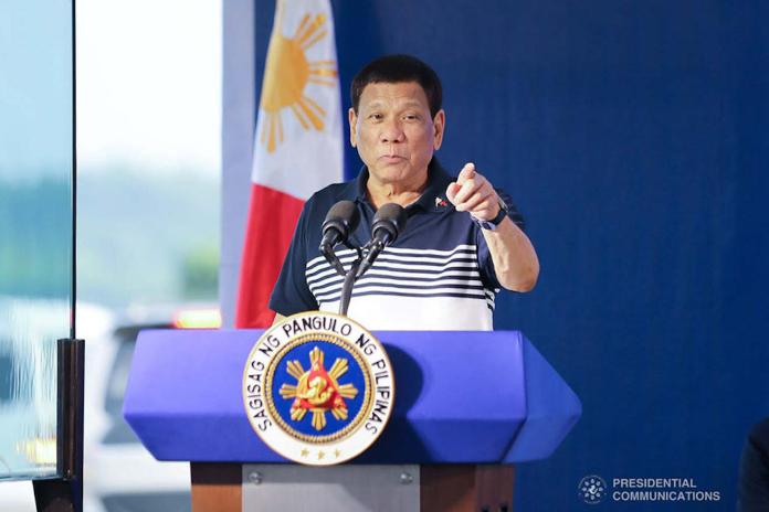 ▲菲律賓總統杜特蒂。圖為示意圖。（圖／翻攝自 ABS-CBN News ）