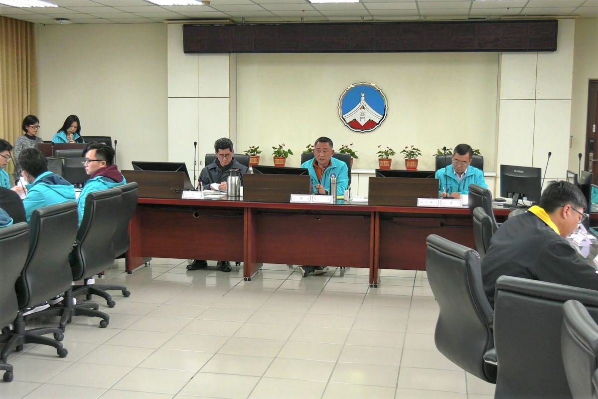 ▲金門縣政府今日召開「金門縣嚴重特殊傳染性肺炎流行疫情防治整備會議」。（圖／蔡若喬攝, 2020.01.26）