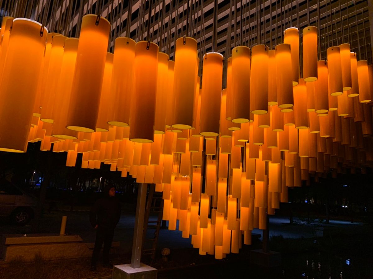 ▲山城之風」亮起來！公共藝術融合城市意象與都市美學 (圖／都發局提供2020.1.27)