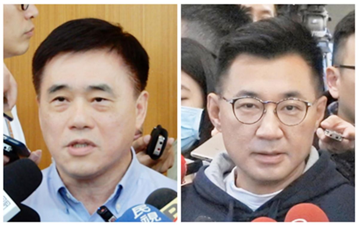 ▲國民黨主席補選參選人：郝龍斌、江啟臣。（組圖 / 記者陳弘志攝）