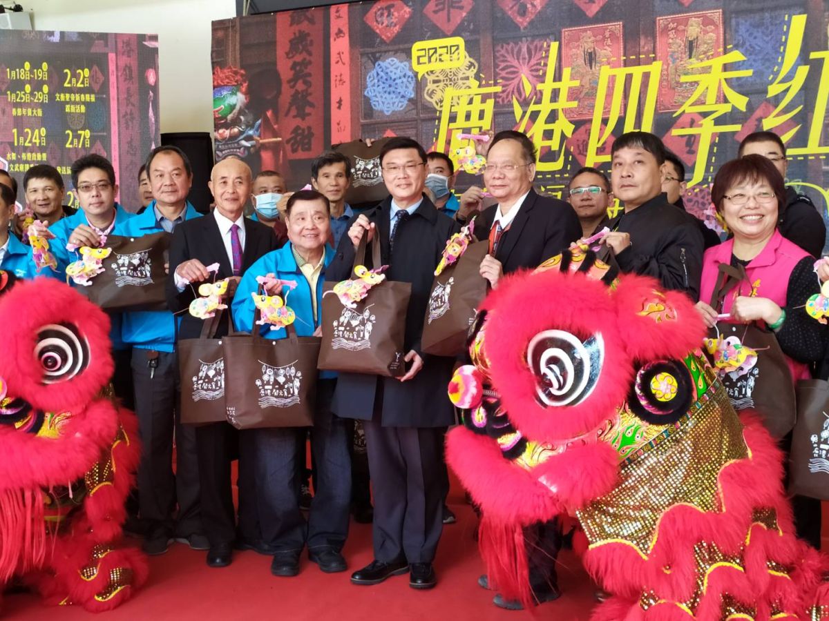 ▲鹿港鎮長許志宏歡迎各界一起來鹿港行春，一起來鹿港參加初九文衡聖帝春來賜福踩街、以及「頂番鬧元宵」等活動。（圖／記者葉靜美攝，2020.01.30）