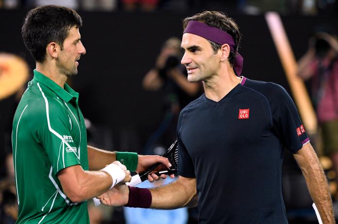 ▲Novak Djokovic(左)、Roger Federer。（圖／美聯社／達志影像）