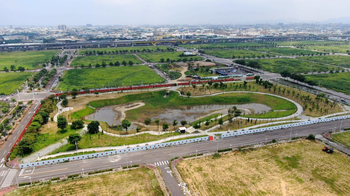 ▲台中市「第14期美和庄市地重劃區」空拍圖。（圖／台中市政府官網）