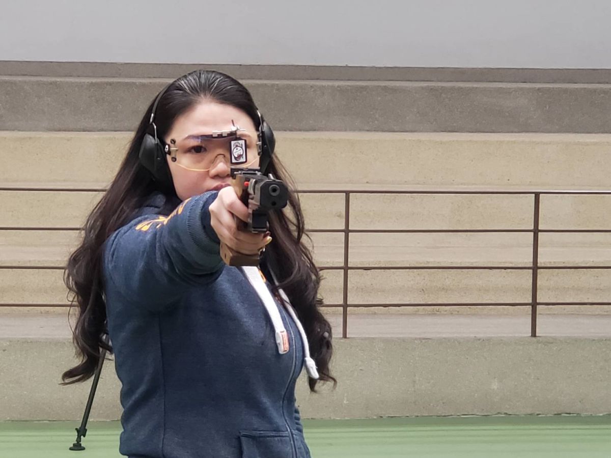 射擊女將田家榛，此次東京奧運將以媽媽身分出征。（圖／黃建霖攝）