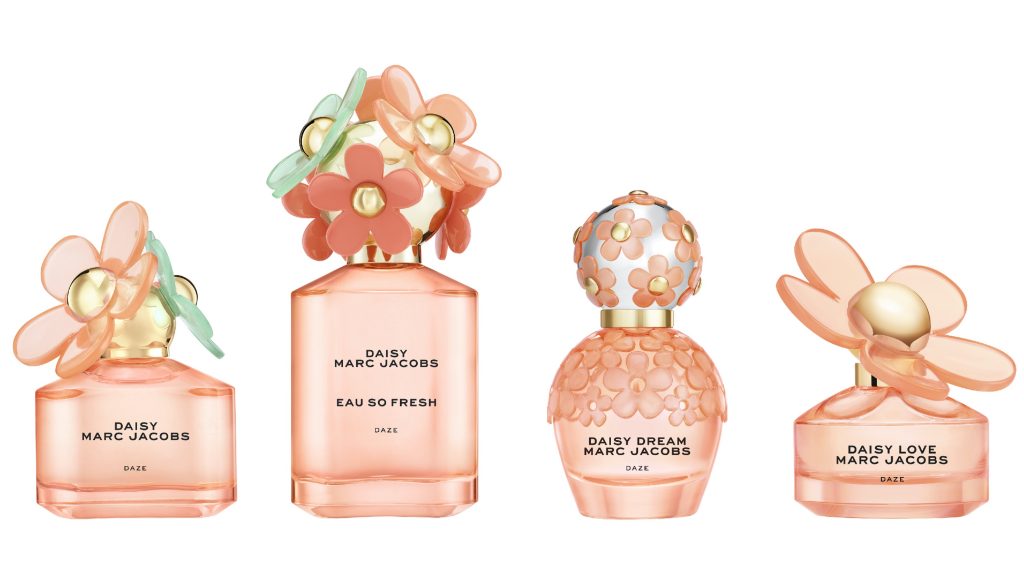 ▲Marc Jacobs 小雛菊甜萌萌限量版 50ml NT$2,800；清甜雛菊甜萌萌限量版 75ml  NT$3,000；雛菊之夢甜萌萌限量版 50ml NT$2,800；親愛雛菊甜萌萌限量版 50ml  NT$2,800。（圖／Marc Jacobs）