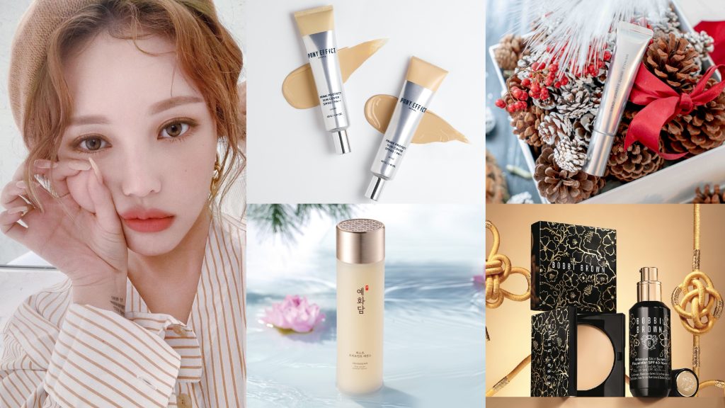 ▲掌握補妝技巧能令冬日的妝容更持久。（圖／PONY EFFECT、THE FACE SHOP、ORBIS、Bobbi Brown）