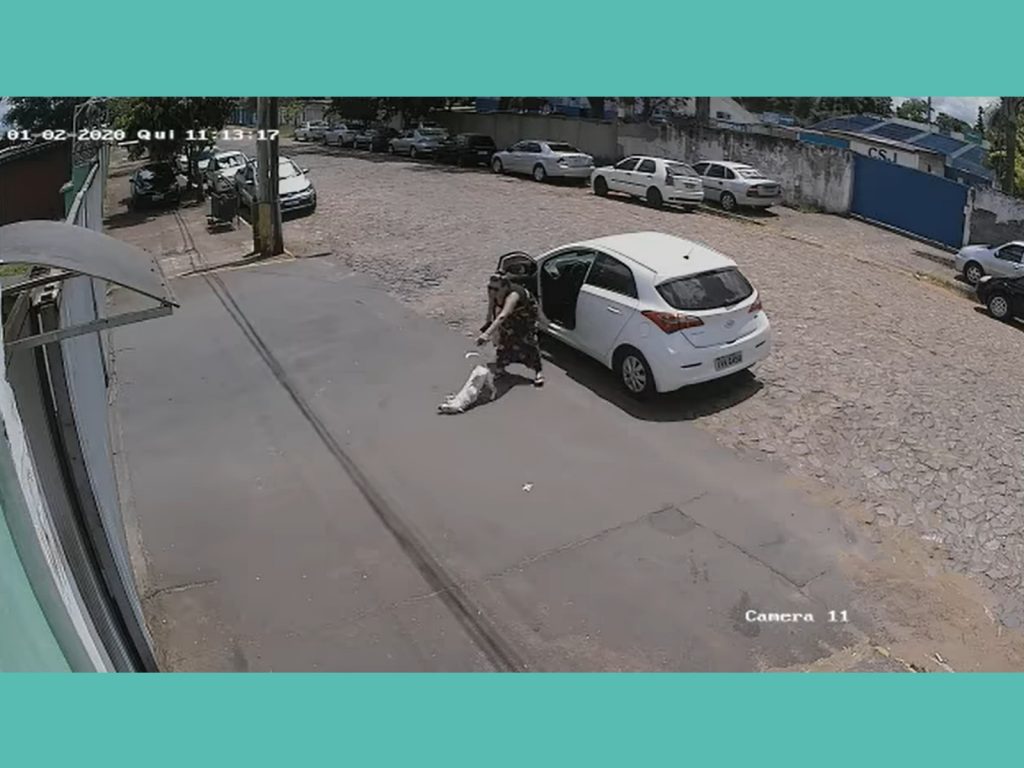 女子不知道的是，這段棄狗的過程剛好被一旁的監視器錄下。（圖／Facebook@Anderson Ribeiro FanPage） 