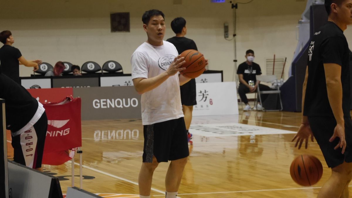 陳世念重返球場。（圖／吳政紘攝）