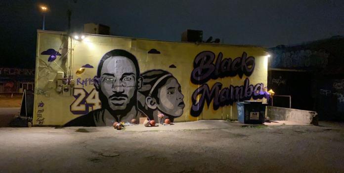 NBA／藝術家致敬Kobe的壁畫遭人毀壞　原因直指鷹郡事件
