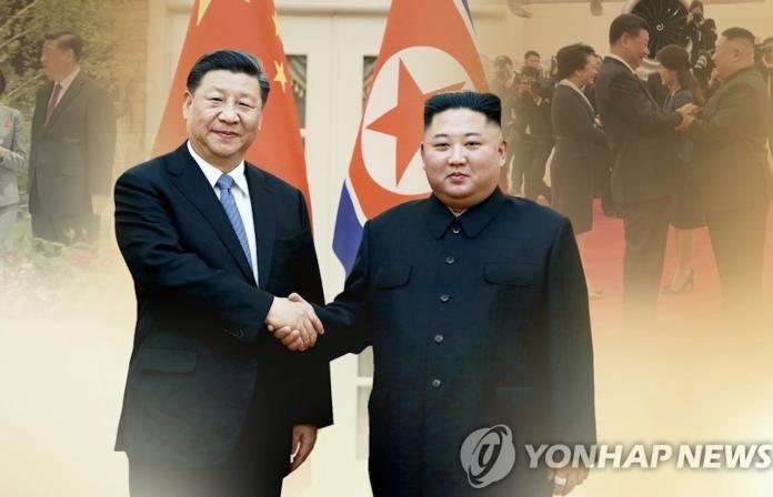 ▲中國國家領導人習近平與北韓領導人金正恩。（圖／翻攝自《韓國聯合通訊社》）