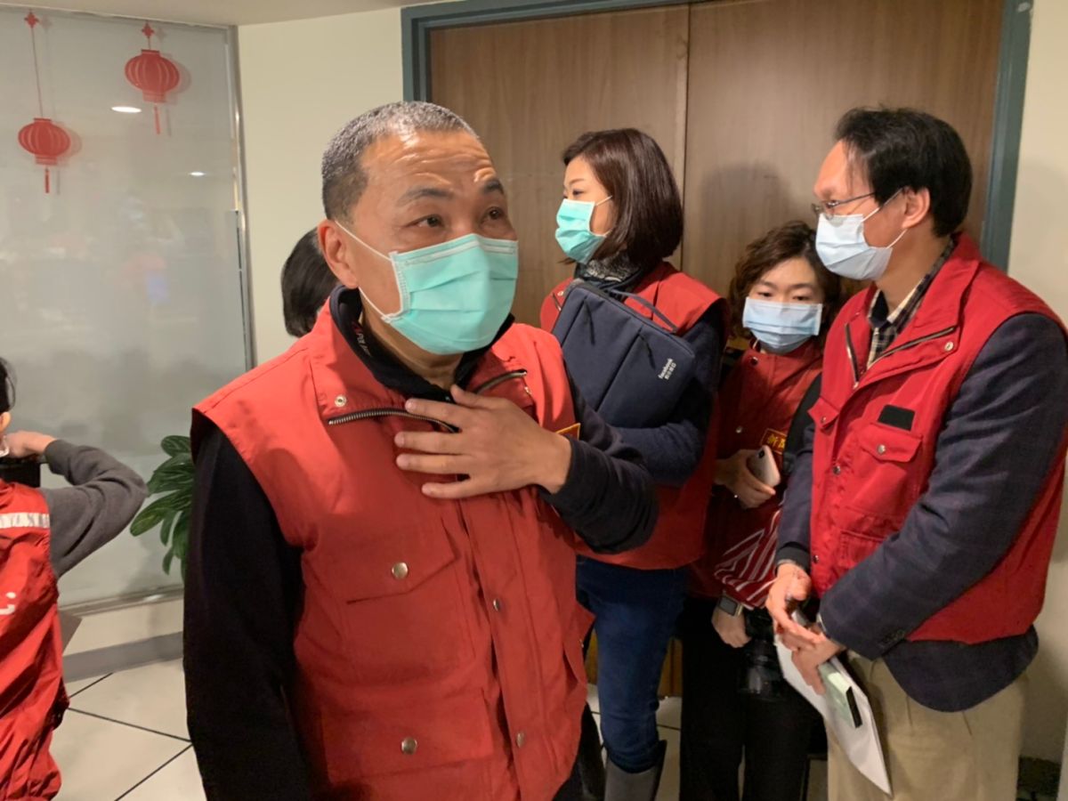 ▲新北市長侯友宜則回應，新北市已做好萬全準備，希望市民不要慌張、也不要亂，共體時艱、互相包容。（圖／記者宋原彰攝，2020.02.04）