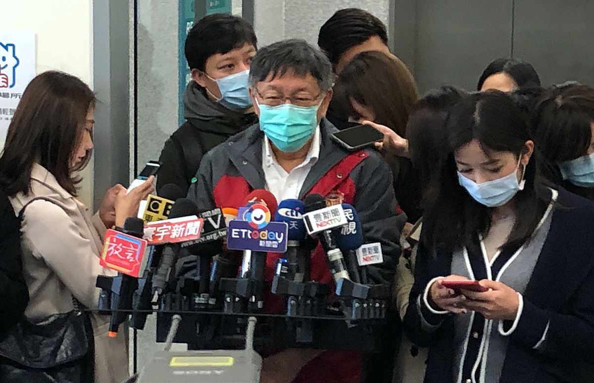 ▲台北市長柯文哲。（圖／記者丁上程攝, 2020.2.6）
