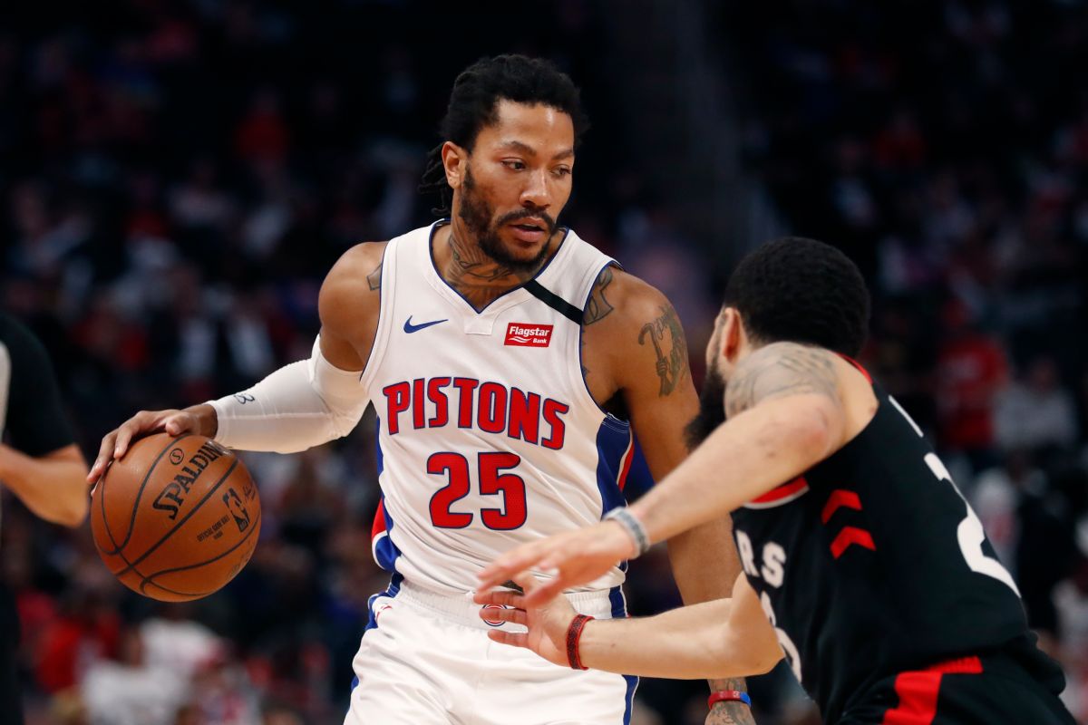 ▲底特律活塞球星「飆風玫瑰」Derrick Rose（圖／美聯社／達志影像）