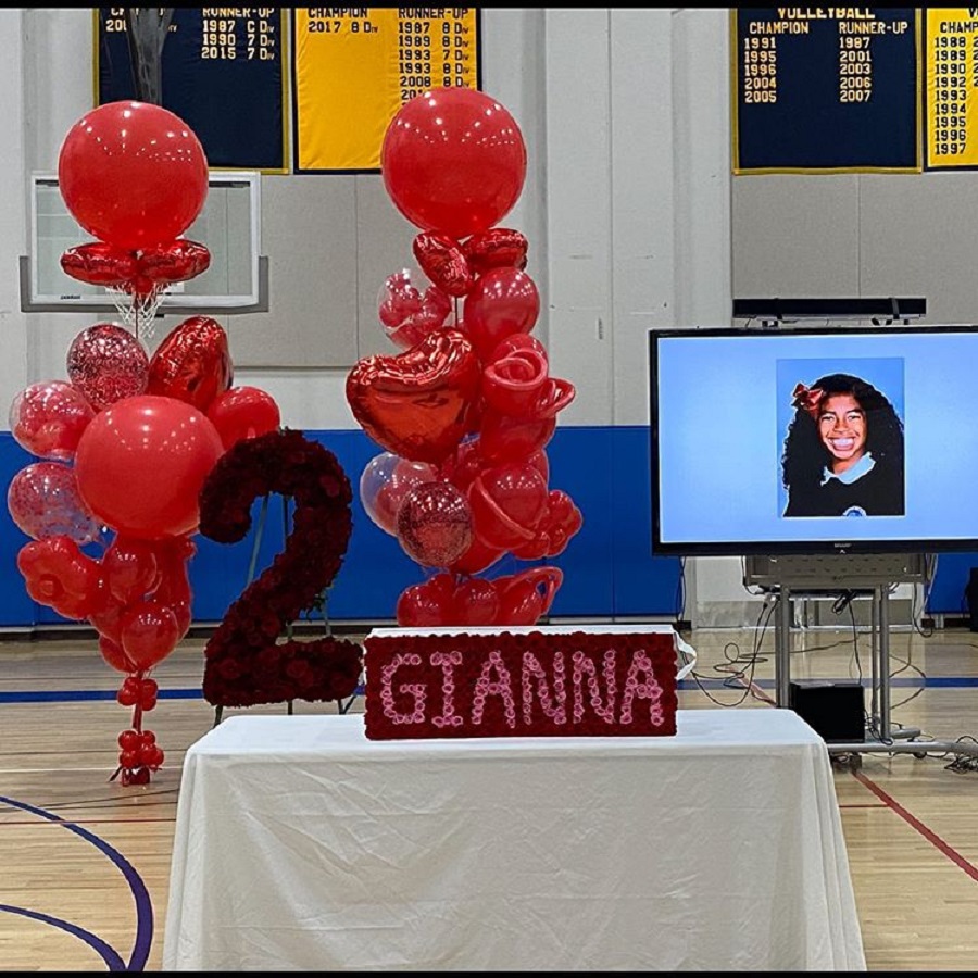 ▲Gianna Bryant墜機意外喪生，她生前就讀的中學正式退休她的2號球衣。（圖／取自Vanessa Bryant Instagram）