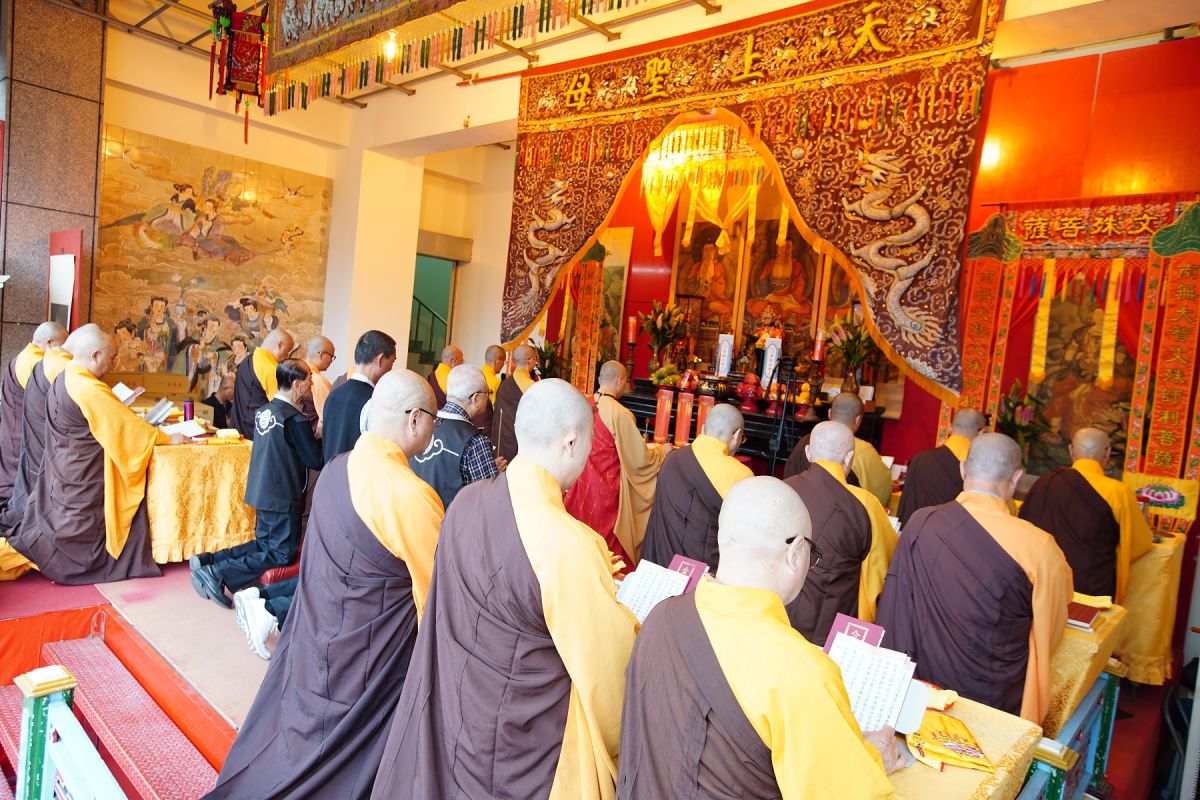 ▲北港朝天宮擴大舉辦為期10天的武漢肺炎除疫息災梁皇大法會。（圖／記者蘇榮泉攝，2020.02.06）