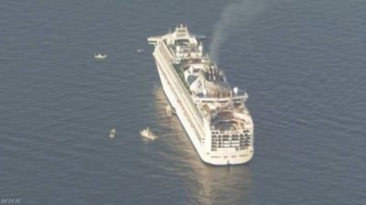 ▲鑽石公主號。（圖／翻攝自 NHK ）