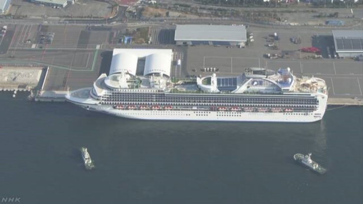 ▲鑽石公主號郵輪再傳 3 例確診。（圖／翻攝自 NHK ）