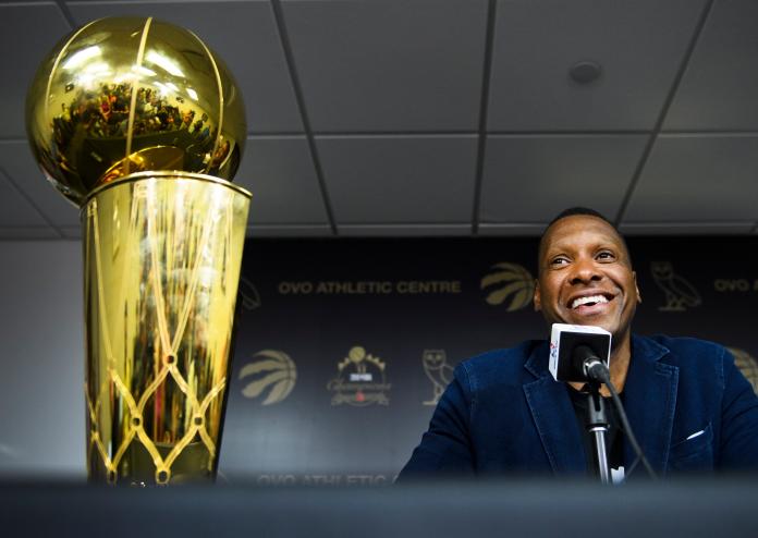 ▲暴龍總裁Masai Ujiri 帶隊奪冠。（圖／美聯社／達志影像）