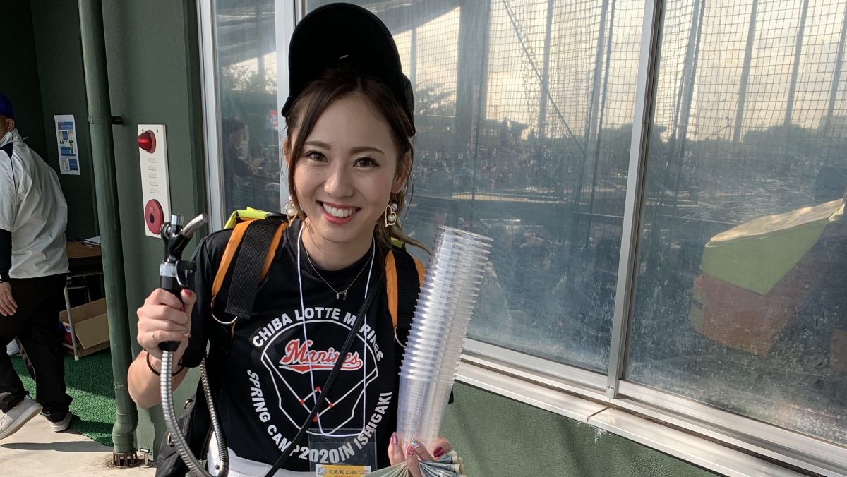 Rakuten Girl彩香。（圖／吳政紘攝）