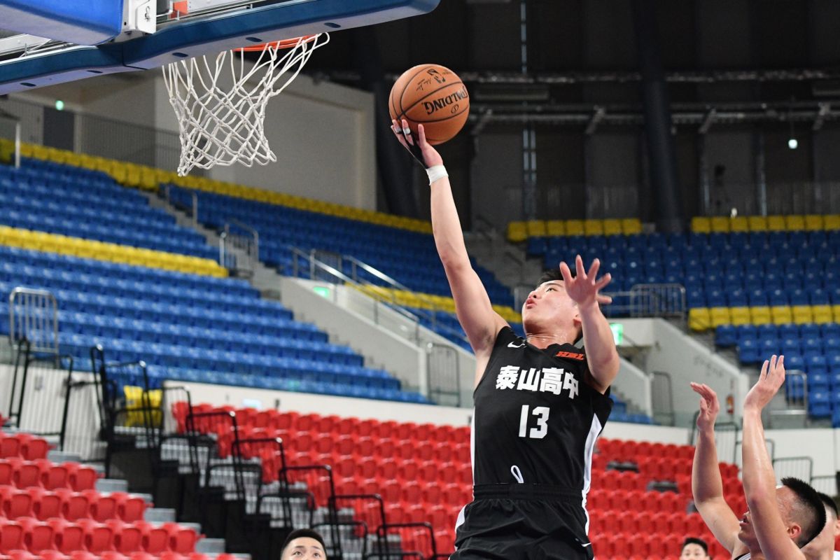 ▲108學年度HBL8強，泰山高中劉丞勳(13號)。（圖／記者林柏年攝,2020.02.09）
