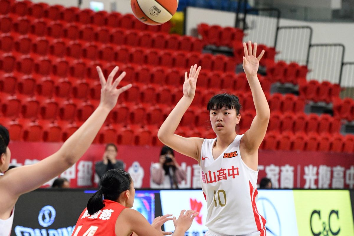 ▲108學年度HBL8強，南山高中陳昱潔(10號)。（圖／記者林柏年攝,2020.02.09）