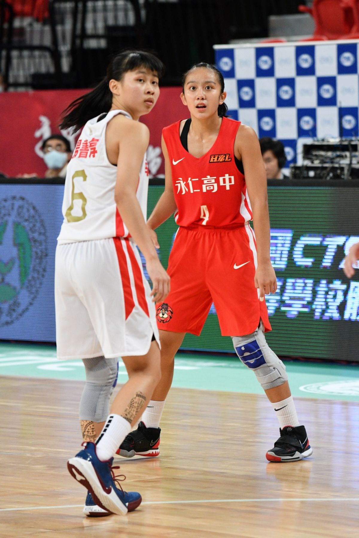 108學年度HBL八強賽女子組 南山高中vs.永仁高中，永仁高中_楊芷昀(4號)。（圖／記者林柏年攝，2020.02.09）
