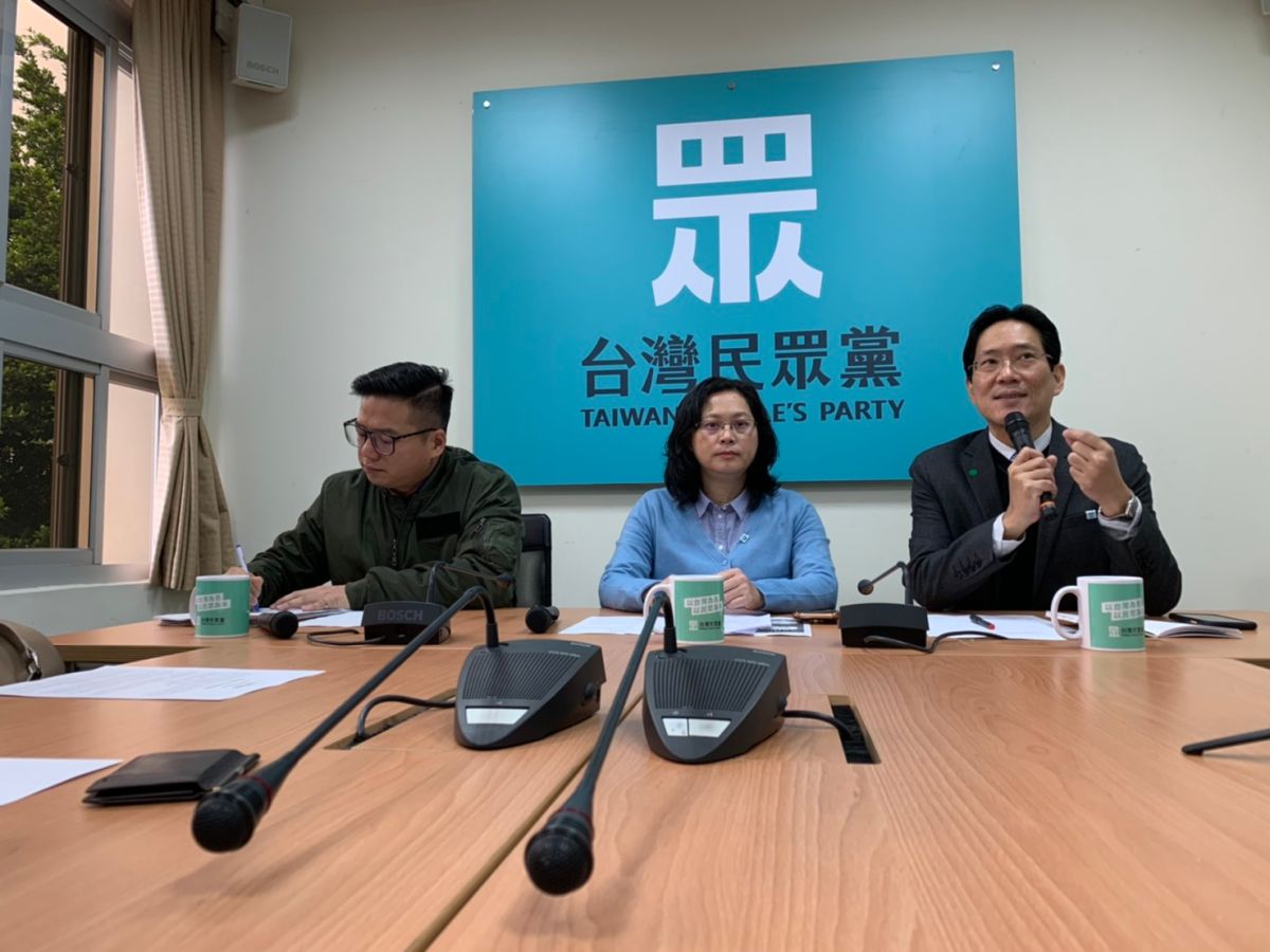 ▲台灣民眾黨立委張其祿（右一）表示，菲律賓方面以「一中原則」禁止台灣人入境，是傷害台菲關係的舉動。（圖／記者丁上程攝, 2020.2.11）